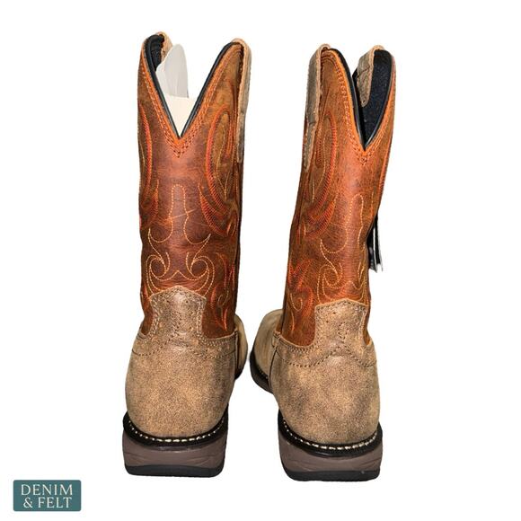 NEW Cody James Nano Lite Waterproof Western Work Boots Composite Toe Brown Ranch main image 11